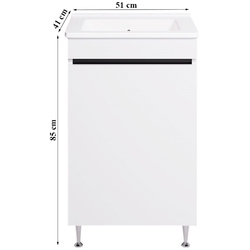 Set dulap cu lavoar Supraten Bearn 50 + TG 50 EB (White) Thumb