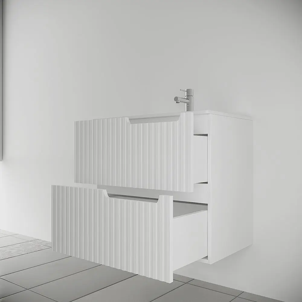 Набор тумбы с раковиной Supraten Bordo 60 + 60E (White)