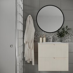 Set dulap cu lavoar Supraten Bordo 75 + 75E (Cream) Thumb