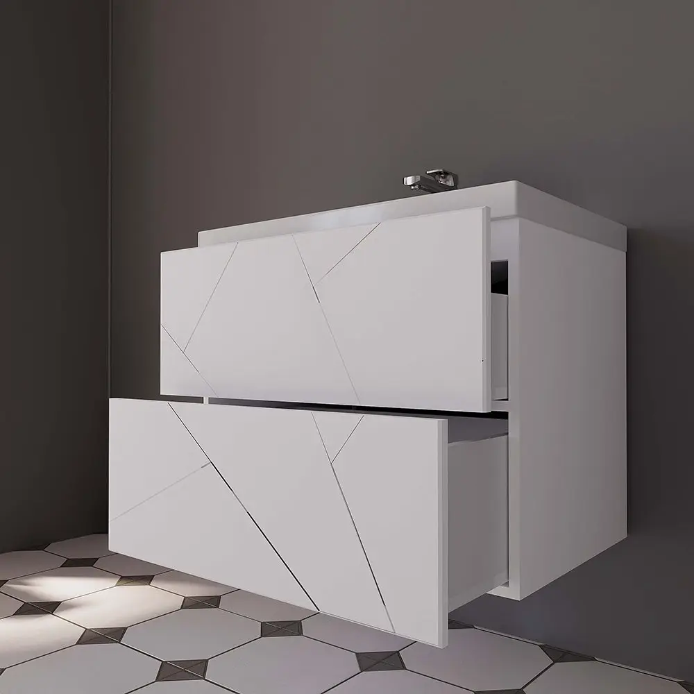 Set dulap cu lavoar Supraten Corsica 60 + 60E (White)