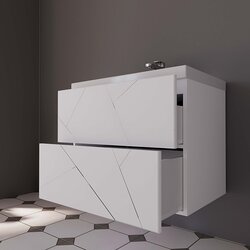 Set dulap cu lavoar Supraten Corsica 90 + 90E (White) Thumb