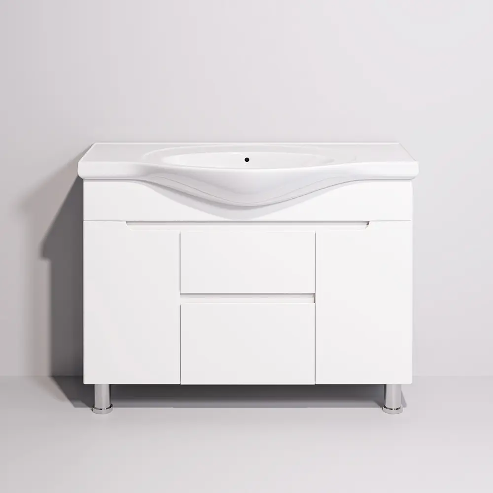 Set dulap cu lavoar Supraten Dijon 100 + 7100 (White)