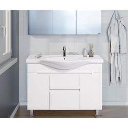 Set dulap cu lavoar Supraten Dijon 100 + 7100 (White)