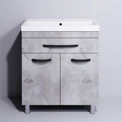 Set dulap cu lavoar Supraten Dijon 60 + TG 8056 (Concrete) Thumb