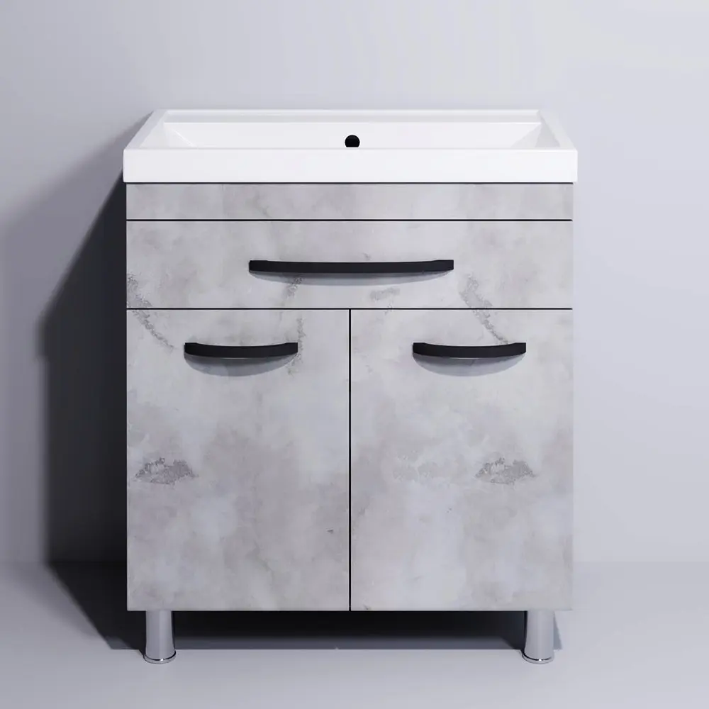 Set dulap cu lavoar Supraten Dijon 60 + TG 8056 (Concrete)