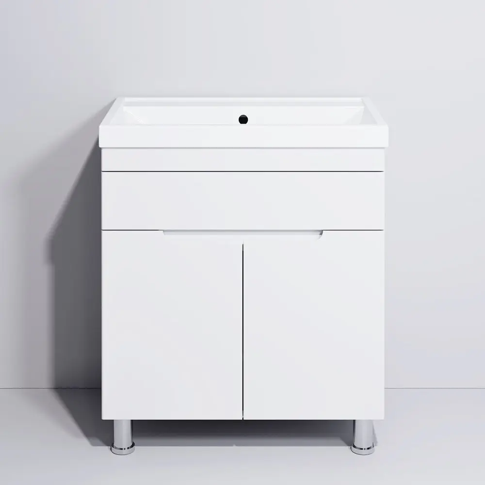 Set dulap cu lavoar Supraten Dijon 60 + TG 8056 (White)