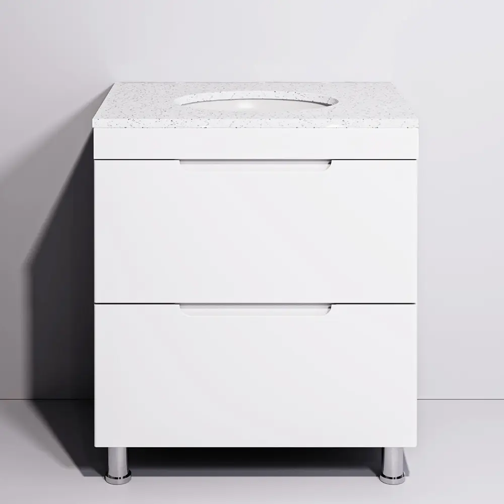 Set dulap cu lavoar Supraten Dijon 75 + GR 75 (White)