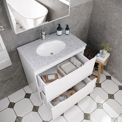 Set dulap cu lavoar Supraten Dijon 75 + GR 75 (White) Thumb