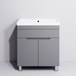 Set dulap cu lavoar Supraten Dijon 75 + TG 8057 (Grey) Thumb