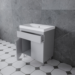 Set dulap cu lavoar Supraten Dijon 75 + TG 8057 (Grey) Thumb