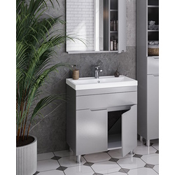 Set dulap cu lavoar Supraten Dijon 75 + TG 8057 (Grey)