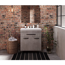 Set dulap cu lavoar Supraten Dijon 90 + TG 8059 (Concrete)