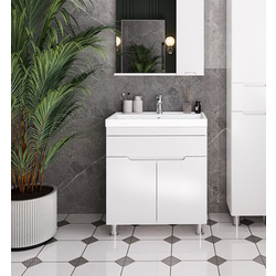 Set dulap cu lavoar Supraten Dijon 90 + TG 8059 (White)