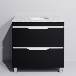 Set dulap cu lavoar Supraten Dofine 100 + GR 100 (Black)