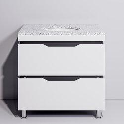 Set dulap cu lavoar Supraten Dofine 100 + GR 100 (White)