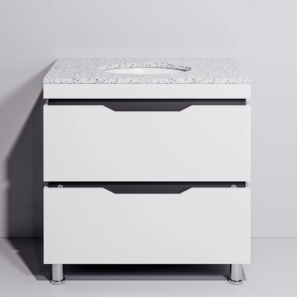 Набор тумбы с раковиной Supraten Dofine 100 + GR 100 (White)