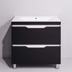 Набор тумбы с раковиной Supraten Dofine 100 + TG K100 (Black) Thumb