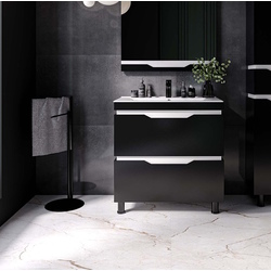 Set dulap cu lavoar Supraten Dofine 100 + TG K100 (Black)