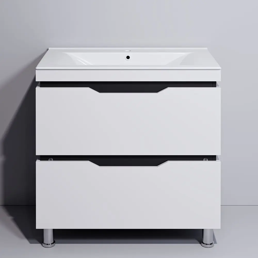 Set dulap cu lavoar Supraten Dofine 80 + TG K80 (White)