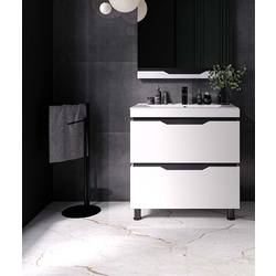 Set dulap cu lavoar Supraten Dofine 80 + TG K80 (White)