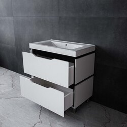 Set dulap cu lavoar Supraten Dofine 80 + TG K80 (White) Thumb