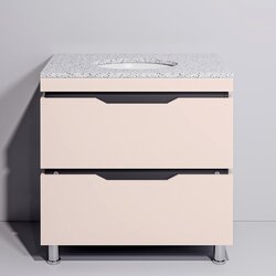 Set dulap cu lavoar Supraten Dofine 85 (Beige)