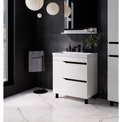 Set dulap cu lavoar Supraten Elsass 60 + TG 8056 (White)