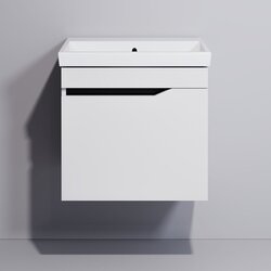 Набор тумбы с раковиной Supraten Elsass 60 +TG 8056 (White) Thumb