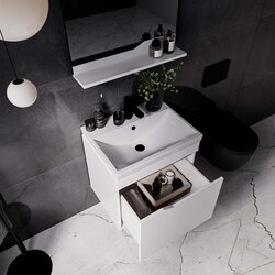 Набор тумбы с раковиной Supraten Elsass 60 +TG 8056 (White) Thumb