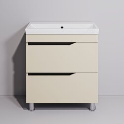 Набор тумбы с раковиной Supraten Elsass 75 + TG 8057 (Beige) Thumb