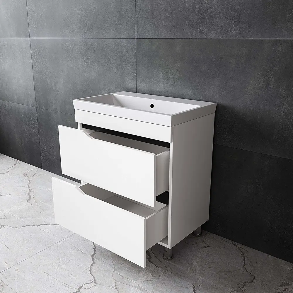 Set dulap cu lavoar Supraten Elsass 75 + TG 8057 (White)