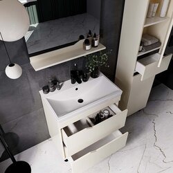 Set dulap cu lavoar Supraten Elsass 90 + TG 8059 (Beige) Thumb