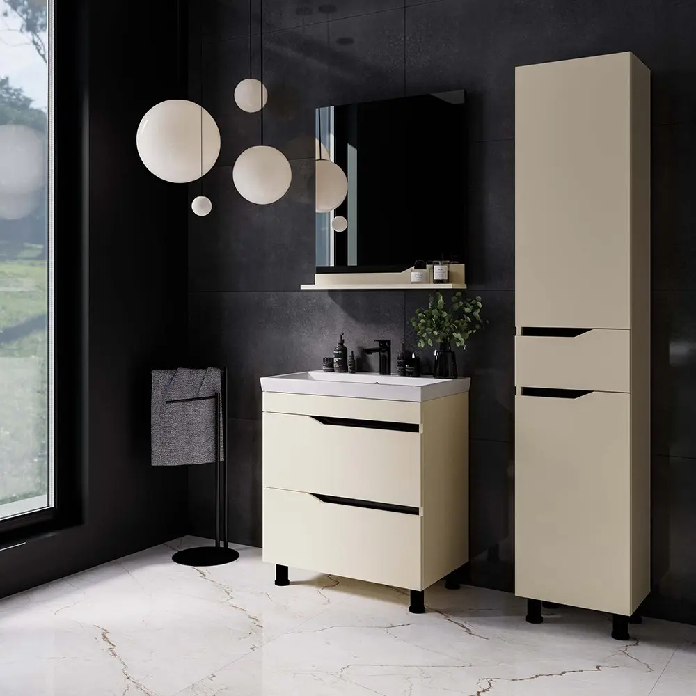 Set dulap cu lavoar Supraten Elsass 90 + TG 8059 (Beige)