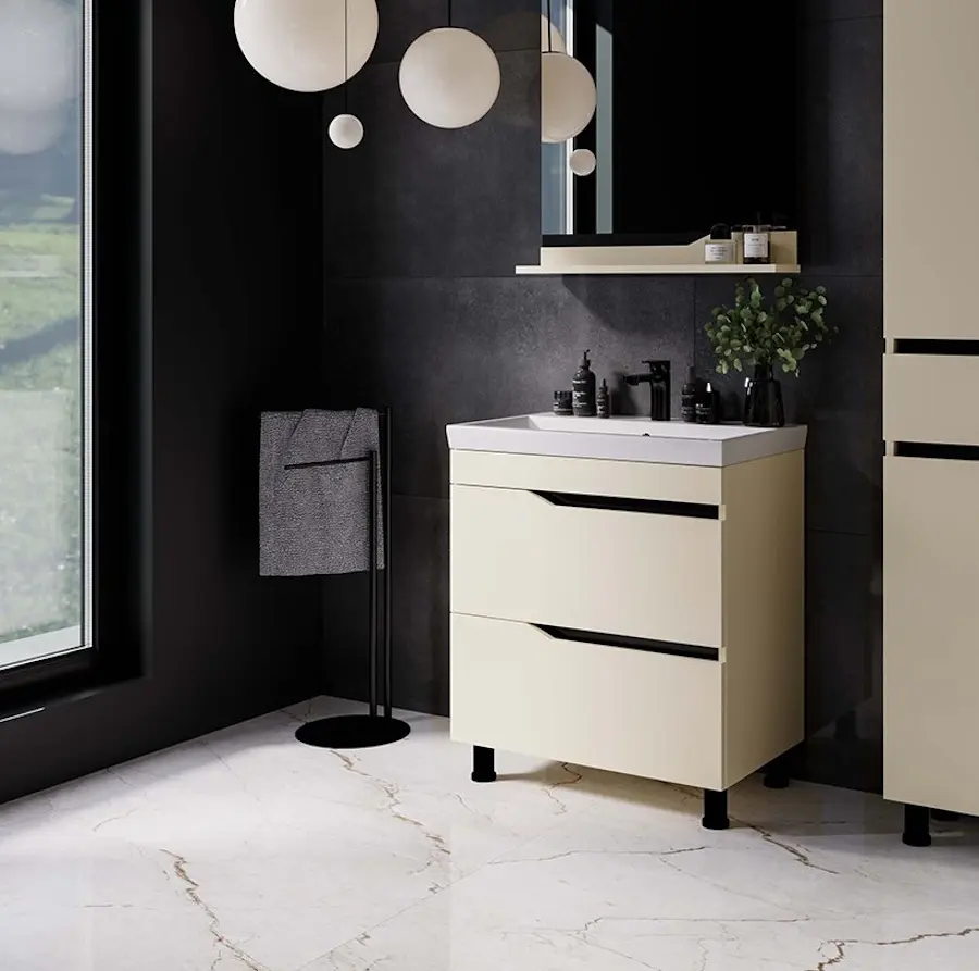 Set dulap cu lavoar Supraten Elsass 90 + TG 8059 (Beige)