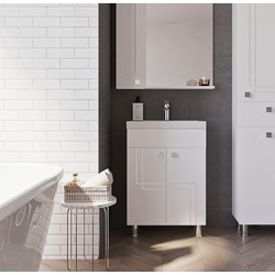 Set dulap cu lavoar Supraten Gasconi 75 + 1075 (White)