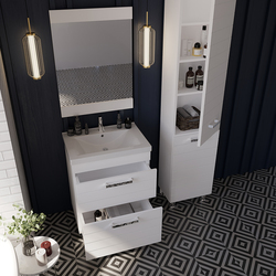 Set dulap cu lavoar Supraten Limoj 65 + 2065 (White) Thumb