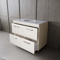 Set dulap cu lavoar Supraten Modern 100 + GR 100 (Beige)