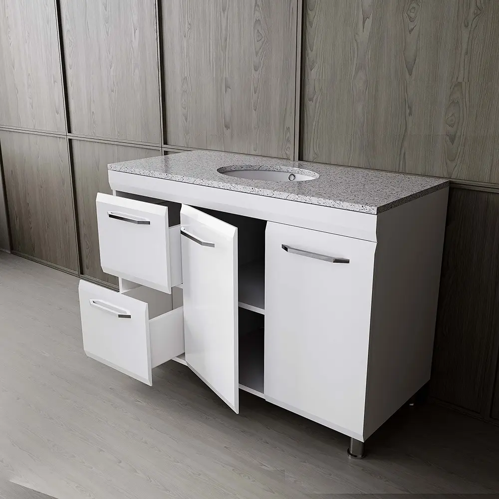 Set dulap cu lavoar Supraten Modern 100 + GR 100 (White)