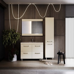 Набор тумбы с раковиной Supraten Modern 120 + GR 120 (Beige) Thumb