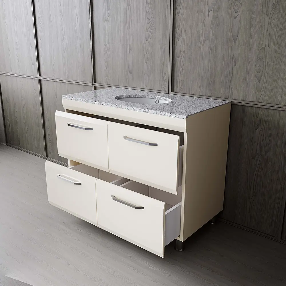 Набор тумбы с раковиной Supraten Modern 120 + GR 120 (Beige)