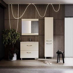 Set dulap cu lavoar Supraten Modern 85 + GR 85 (Beige) Thumb