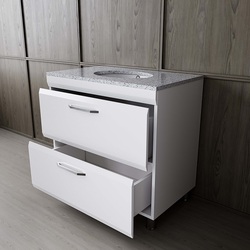 Set dulap cu lavoar Supraten Modern 85 + GR 85 (White)