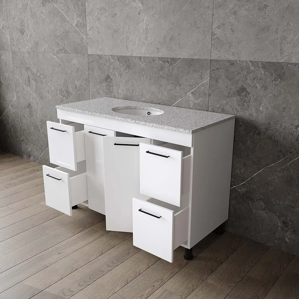 Set dulap cu lavoar Supraten Nantes 120 + GR 120 (White)