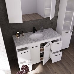 Set dulap cu lavoar Supraten Nantes 120 + GR 120 (White) Thumb