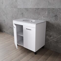 Set dulap cu lavoar Supraten Nantes 85 + GR 85 (White) Thumb