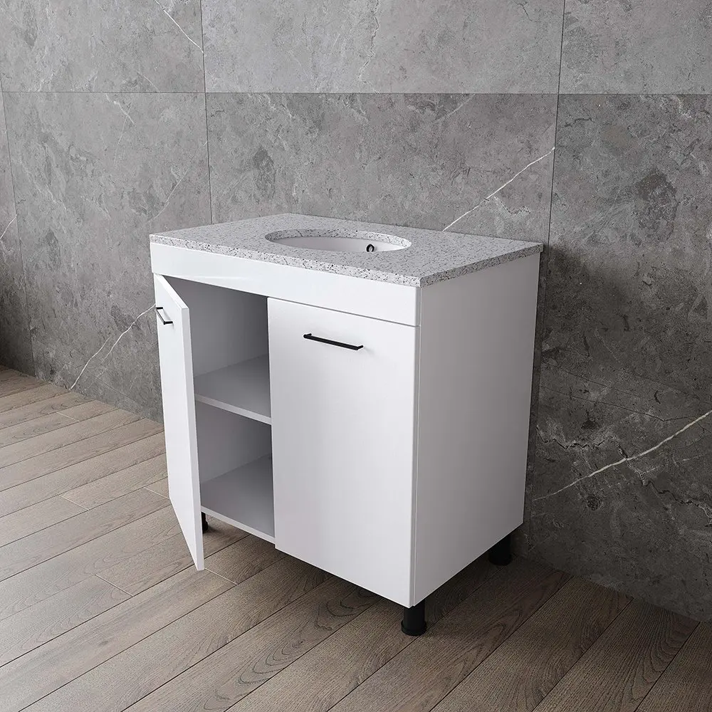 Set dulap cu lavoar Supraten Nantes 85 + GR 85 (White)