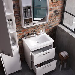 Set dulap cu lavoar Supraten Paris 55 + 2055 (White) Thumb