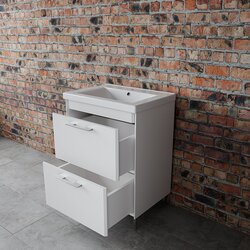 Set dulap cu lavoar Supraten Paris 65 + 2065 (White) Thumb