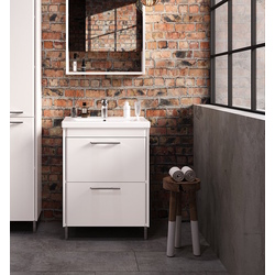 Set dulap cu lavoar Supraten Paris 65 + 2065 (White)