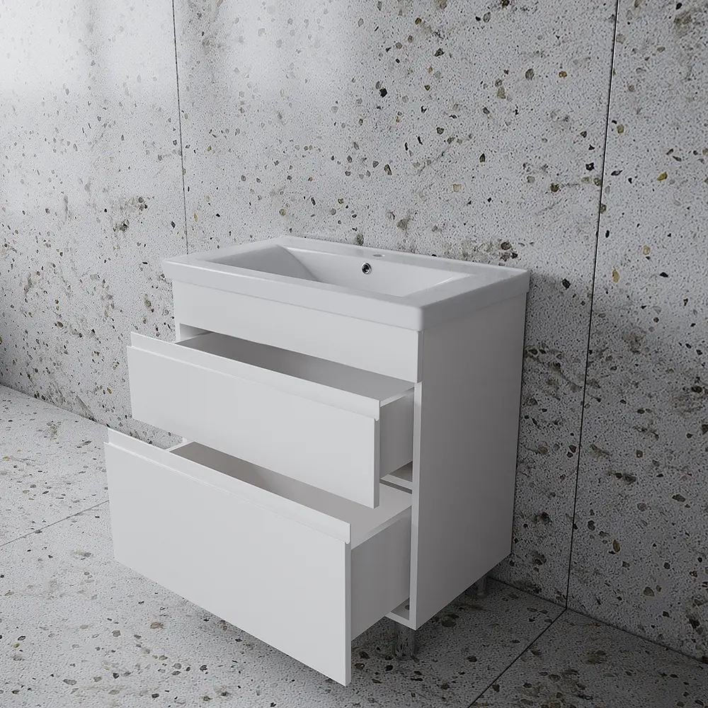 Set dulap cu lavoar Supraten Puatu 100 + Sava 2100 (White)